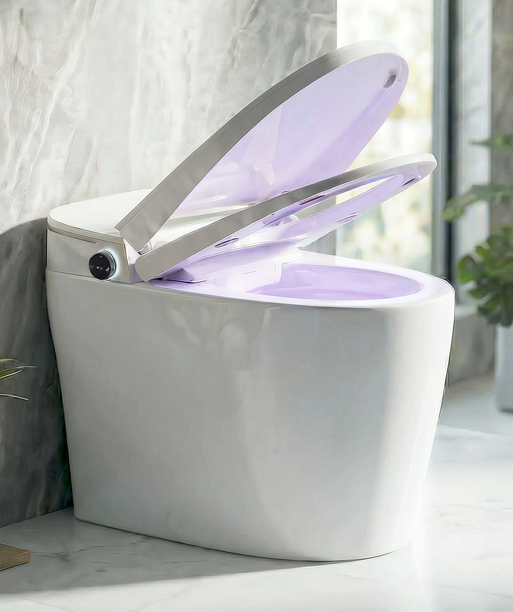 Inodoro inteligente de cerámica con calefacción (sin depósito)