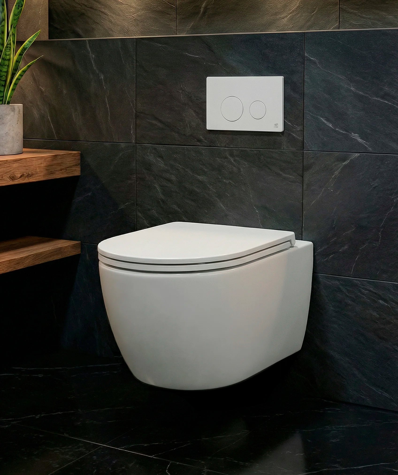 Inodoro de cerámica suspendido + cisterna