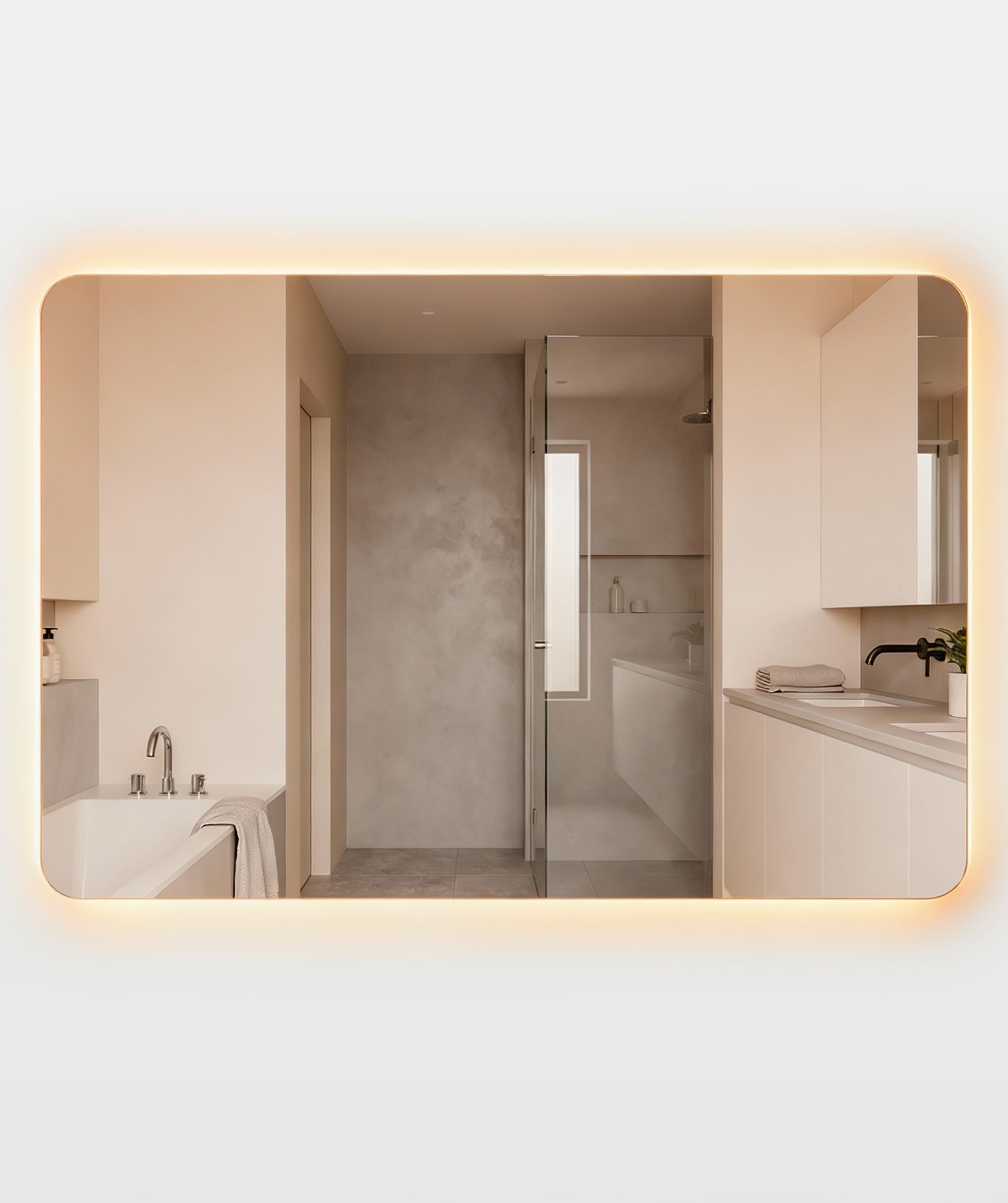 Espejo de pared - diseño rectangular