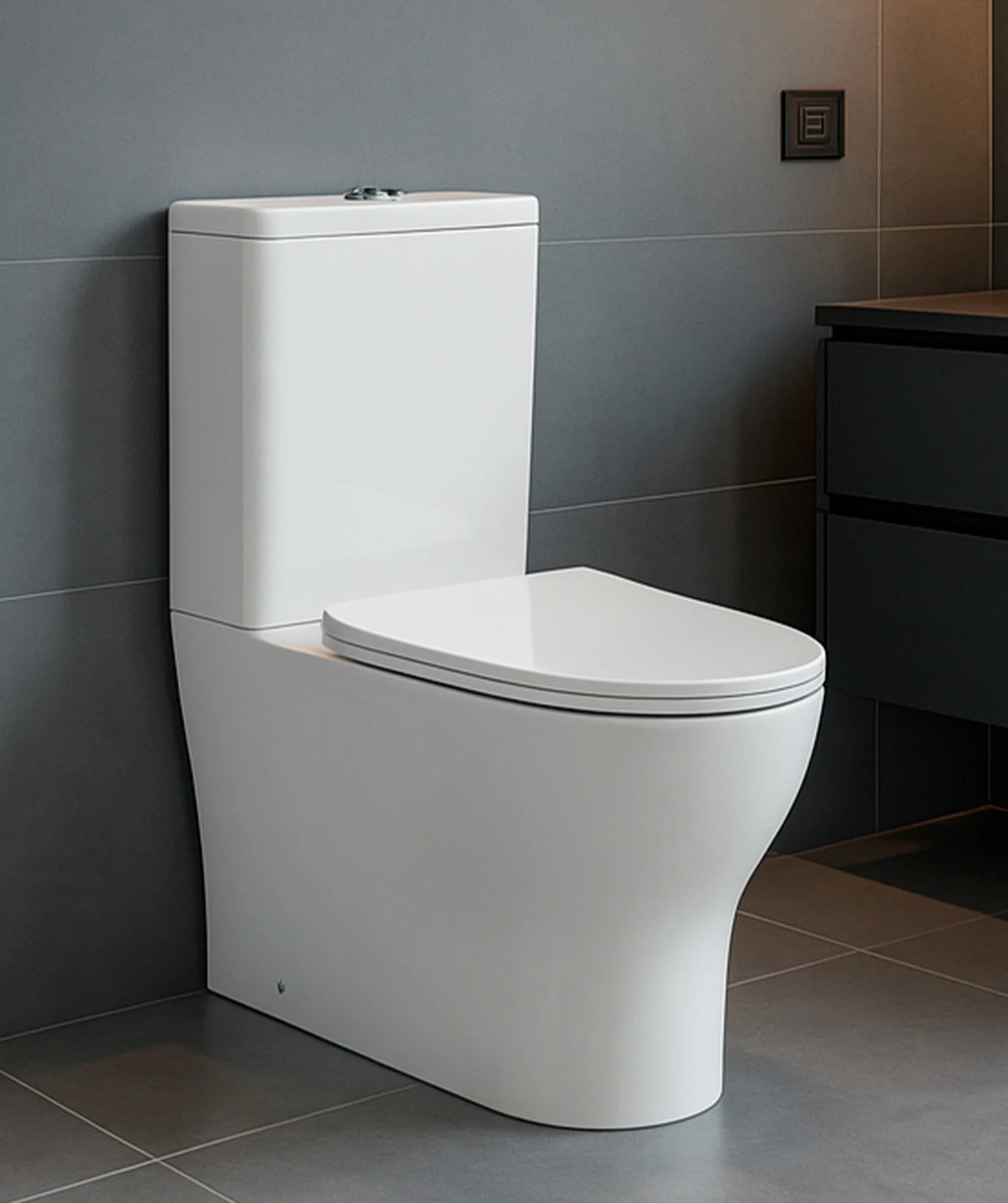 Inodoro de dos piezas - Blanco