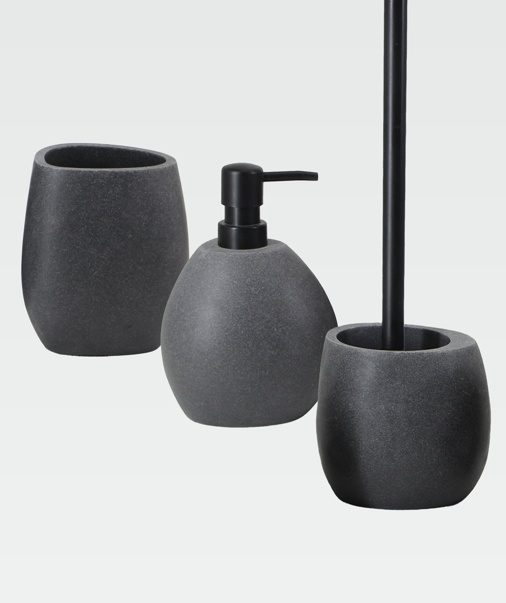 Juego de 3 accesorios de baño de Resina