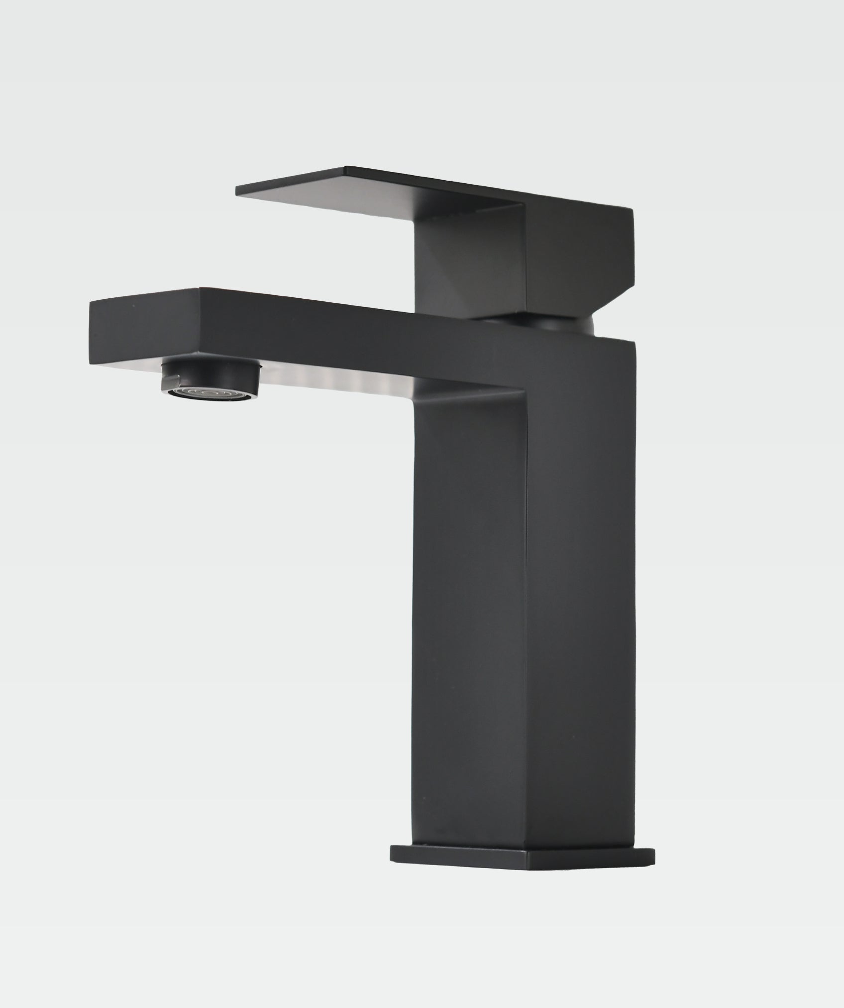 Grifo de lavabo monomando para agua fría y caliente (Tamul negro)