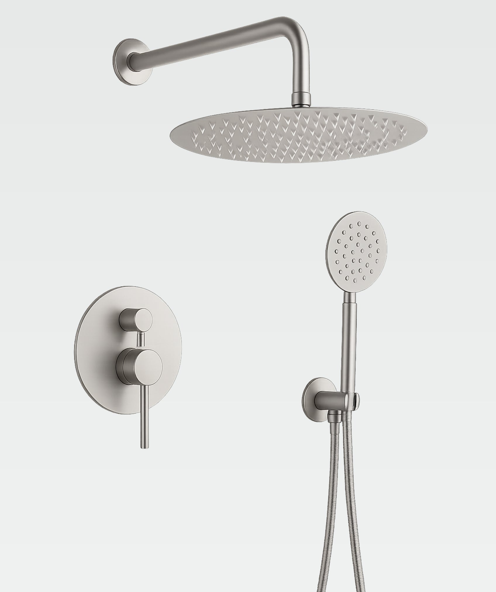 Columna de ducha para baño de acero inoxidable - modo lluvia (Ézaro Silver)