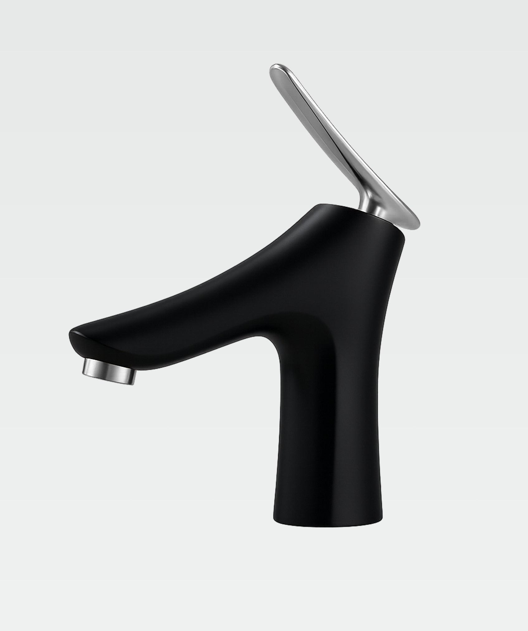 Grifo de lavabo monomando con diferentes modos de rociado negro (Della)